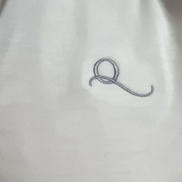 Peter Millar performance pullover quarter zip women medium cream embroidered - Picture 8 of 13